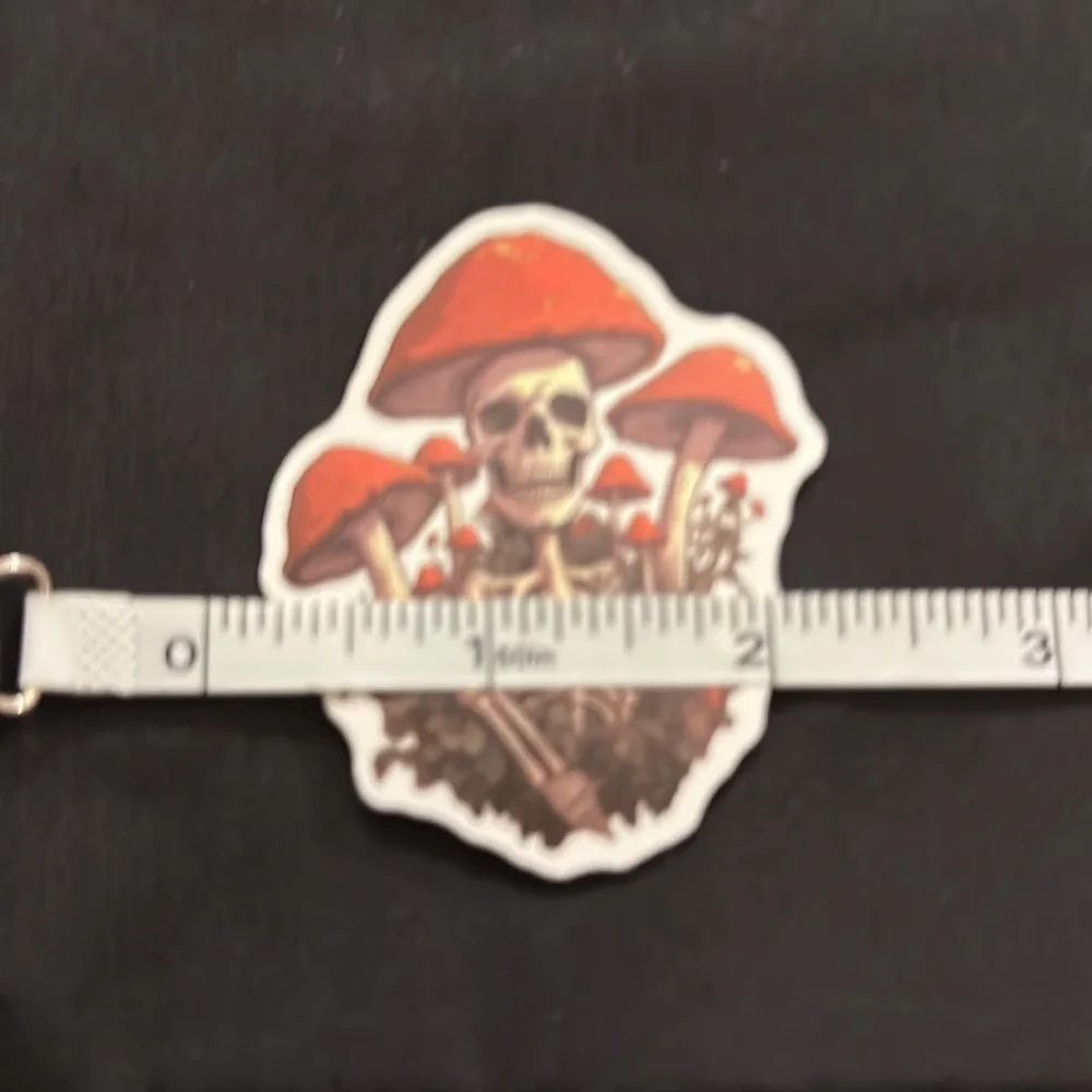 Floral skull stickers/decals.